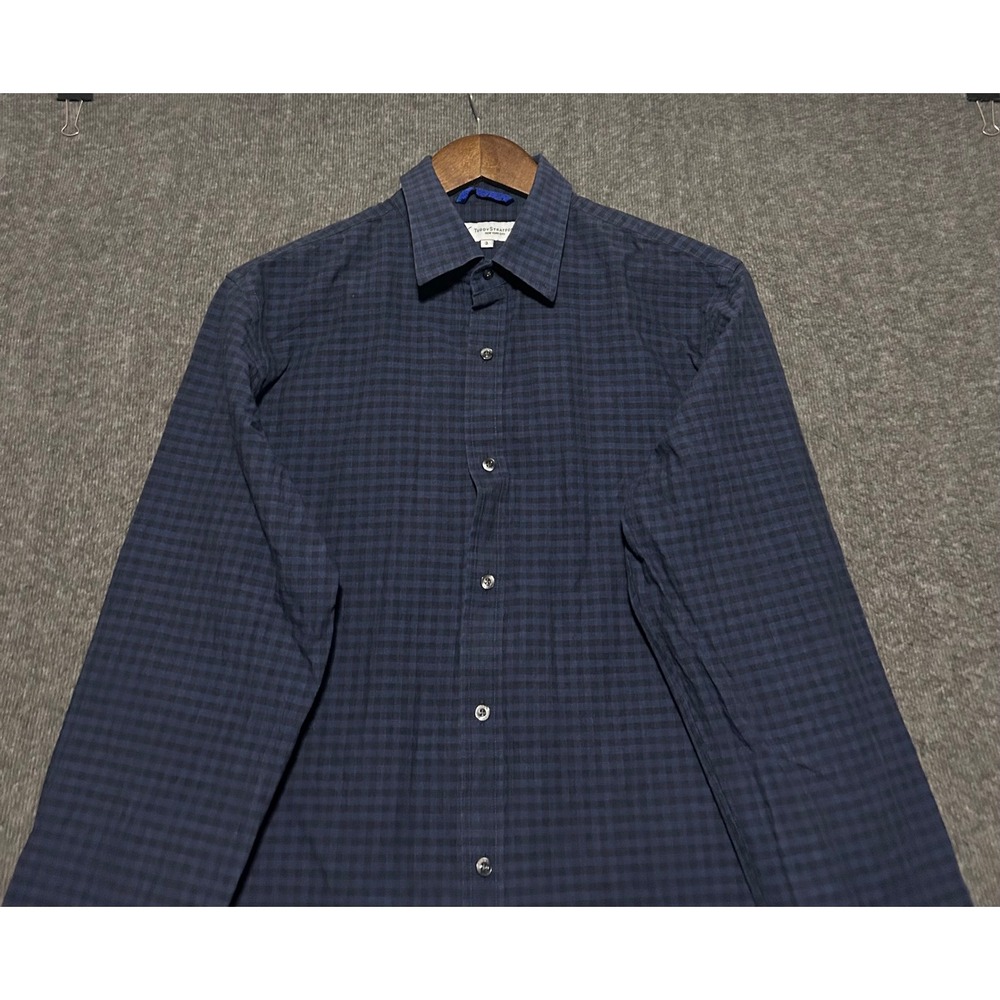 Teddy Stratford nyc button up shirt long sleeve mens size 3 cotton casual